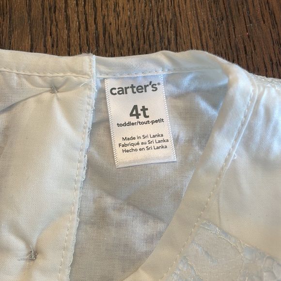 Like new Carter’s White lace Dress 4T - Picture 2 of 3